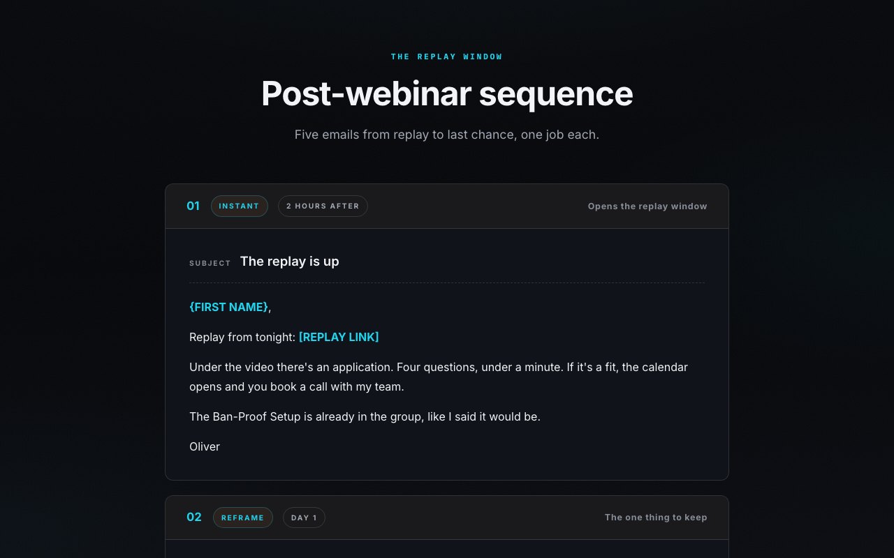 Post-webinar preview